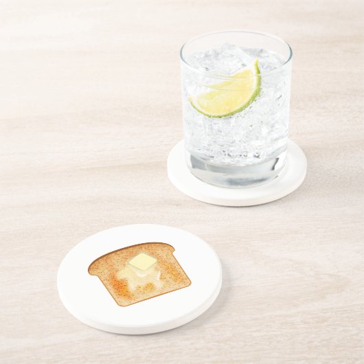 Dessous De Verre En Grès Beurre (Côté)