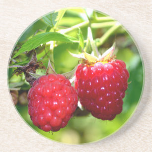 Dessous De Verre En Grès Beurre mûre photo Framboises framboises