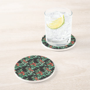 Dessous De Verre En Grès Beverage de Lingonberries