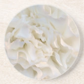 Dessous De Verre En Grès Beverage Floral Blanc (Devant)