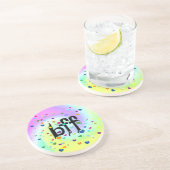 Dessous De Verre En Grès bff ~ coeurs (Côté)