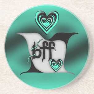 Dessous De Verre En Grès bff ~ tourterelles