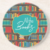 Dessous De Verre En Grès Bibliothèque Lecture amour (Devant)