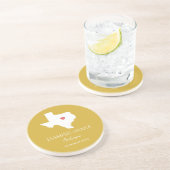 Dessous De Verre En Grès Bienvenue au Texas Wedding Party Custom (Côté)