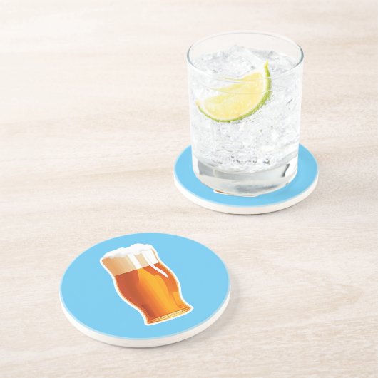 Dessous De Verre En Grès Bière (Côté)