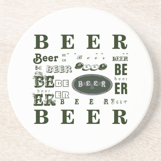 Dessous De Verre En Grès Bière (Devant)