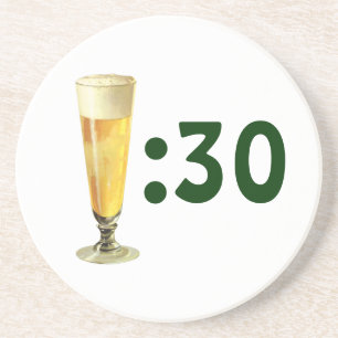 Dessous De Verre En Grès Biére blonde vintage en fût, Boisson alcoolisée