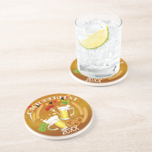 Dessous De Verre En Grès Bière de toiture Oktoberfest