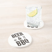 Dessous De Verre En Grès Bière et barbecue (Côté)