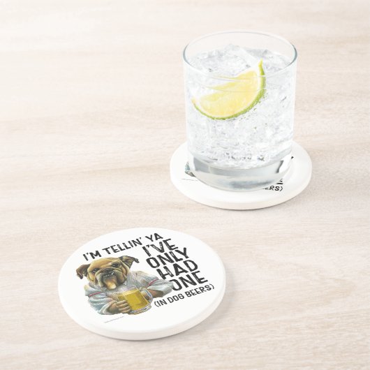 Dessous De Verre En Grès Bières de chien (Côté)