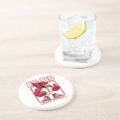 Dessous De Verre En Grès Big Red no 1 (Côté)