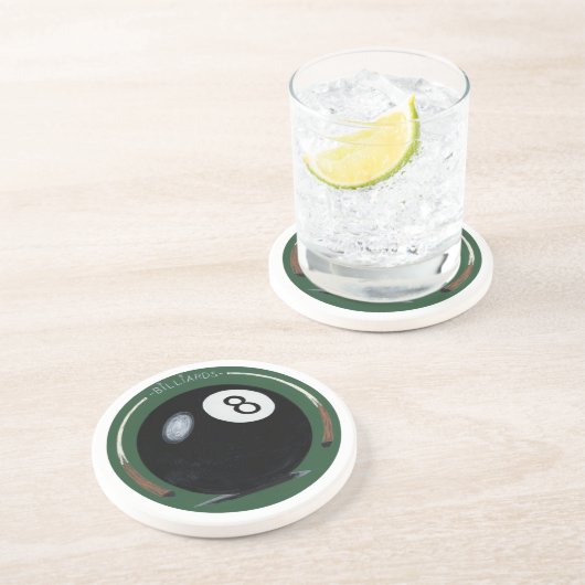 Dessous De Verre En Grès Billard (Côté)