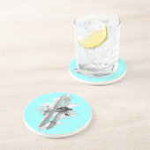 Dessous De Verre En Grès Biplan vintage (Côté)