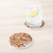 Dessous De Verre En Grès Biscuits en pain d'épices de Noël (Côté)