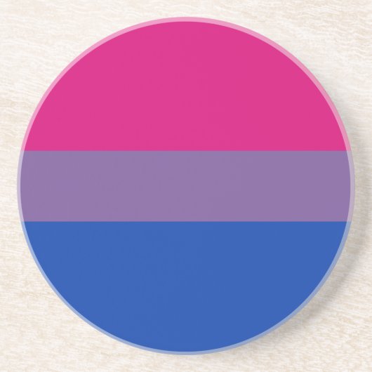 Dessous De Verre En Grès Bisexual pride (Devant)