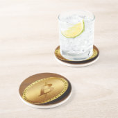 Dessous De Verre En Grès Bitcoin 2 (Côté)
