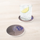 Dessous De Verre En Grès Bitcoin 8 (Côté)