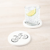 Dessous De Verre En Grès Black bicycle (Côté)