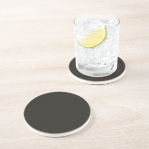 Dessous De Verre En Grès Black chocolate (solid color)