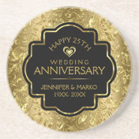 Black & Shiny Gold 50e anniversaire de Mariage