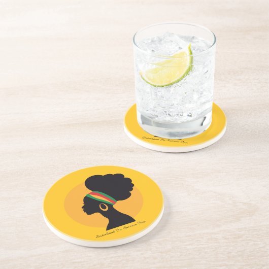 Dessous De Verre En Grès Black Women Reflecting (Côté)