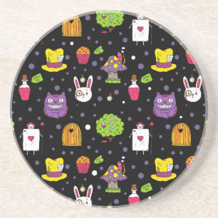 Dessous De Verre En Grès Black Wonderland