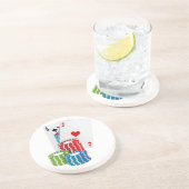 Dessous De Verre En Grès Blackjack avec jetons de poker (Côté)