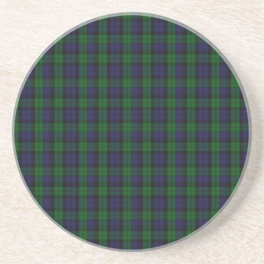 Dessous De Verre En Grès Blackwatch Tartan (Devant)