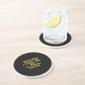 Dessous De Verre En Grès Blague Méchante Regard Drôle (Côté)