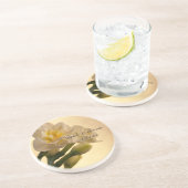 Dessous De Verre En Grès Blanc Double Daffodils Printemps Mariage (Côté)