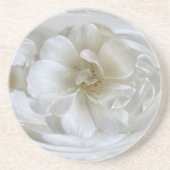 Dessous De Verre En Grès Blanc ivoire (Devant)