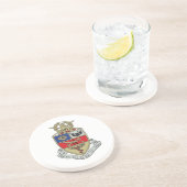 Dessous De Verre En Grès Blason de Kappa Psi (Côté)