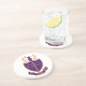 Dessous De Verre En Grès Blason de la P.A.D. (Côté)