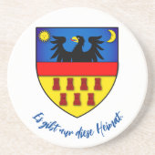 Dessous De Verre En Grès blason des Saxons de Transylvanie (Devant)