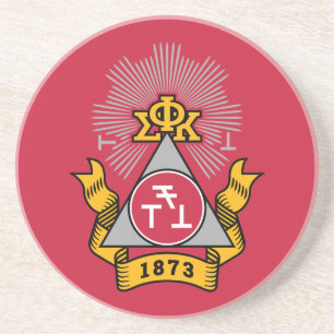 Dessous De Verre En Grès Blason Phi Sigma Kappa
