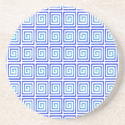 Dessous De Verre En Grès bleu (Devant)