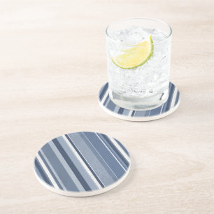Dessous De Verre En Grès Bleu