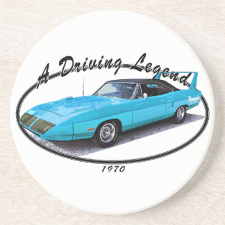 Dessous De Verre En Grès Bleu 1970 de Superbird