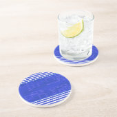 Dessous De Verre En Grès Bleu cool Circuit Bleu (Côté)