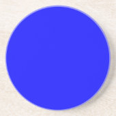 Dessous De Verre En Grès Bleu (couleur unie) (Devant)