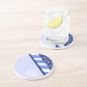 Dessous De Verre En Grès Bleu d'hiver (Côté)