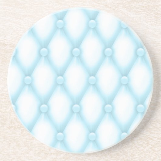 Dessous De Verre En Grès Bleu et blanc élégant (Devant)