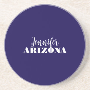 Dessous De Verre En Grès Bleu foncé minimaliste moderne élégant professionn