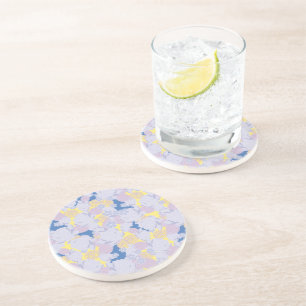 Dessous De Verre En Grès bleu japonais