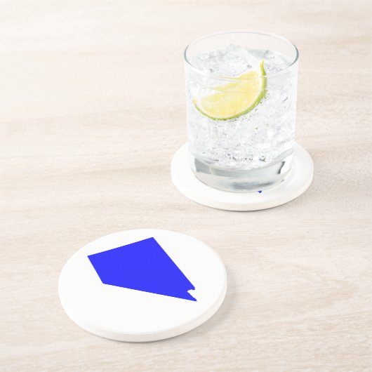 Dessous De Verre En Grès Bleu Nevada (Côté)