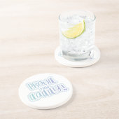 Dessous De Verre En Grès Bleu Texte Fier Nouveau Daddy Cadeaux (Côté)