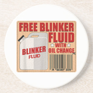 Dessous De Verre En Grès Blinker Fluid Idiot Gag chemise cadeau pour Mechan