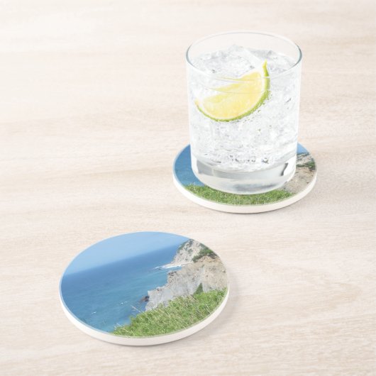 Dessous De Verre En Grès Block Island Bluffs - Block Island, Rhode Island (Côté)