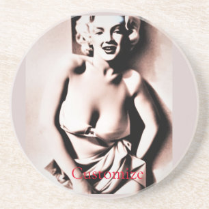 Dessous De Verre En Grès Blonde vintage Thunder_Cove