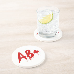 Dessous De Verre En Grès Blood Group AB+ Positive #Horror Hospital